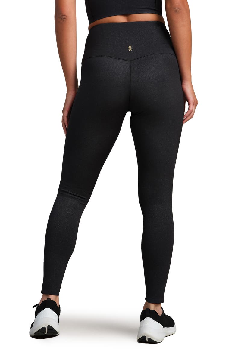Shimmer Ankle Leggings, Alternate, color, PURE BLACK