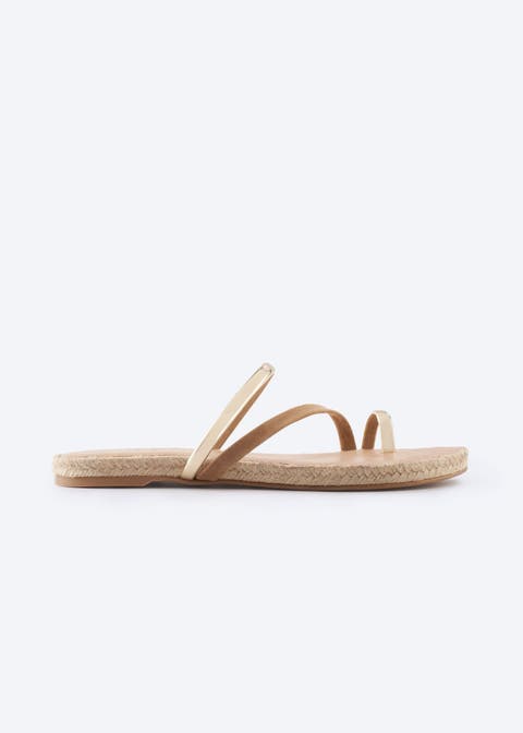 Miramar Suede Espadrille Sandal Flats