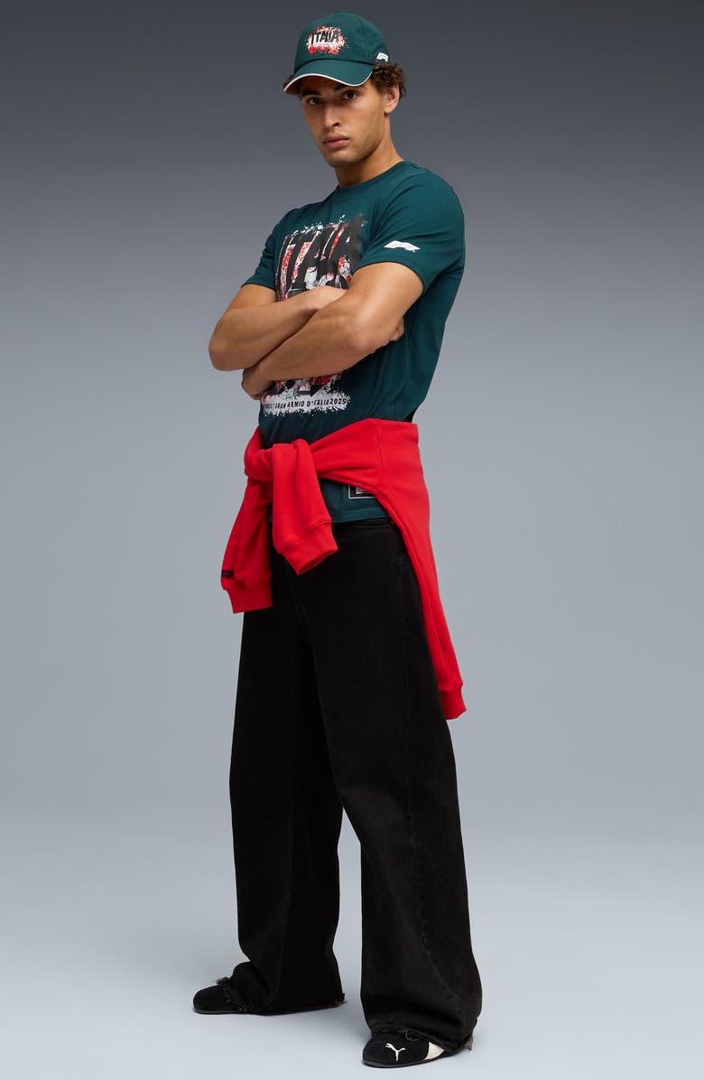 PUMA Formula 1<sup
®</sup
 Italy Graphic T-Shirt, Alternate, color, Green Terrain