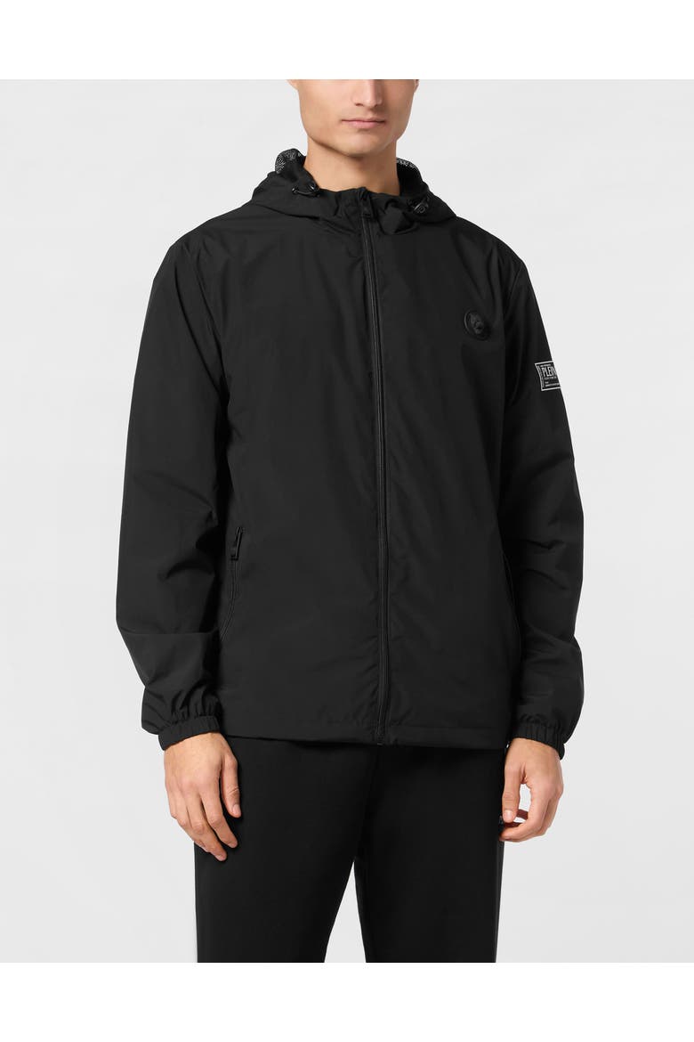 Nylon Windbreaker Ls Men, Main, color, black