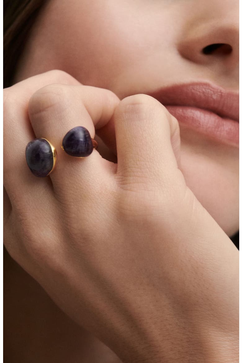 Gravity Stone Ring, Alternate, color, Amethyst