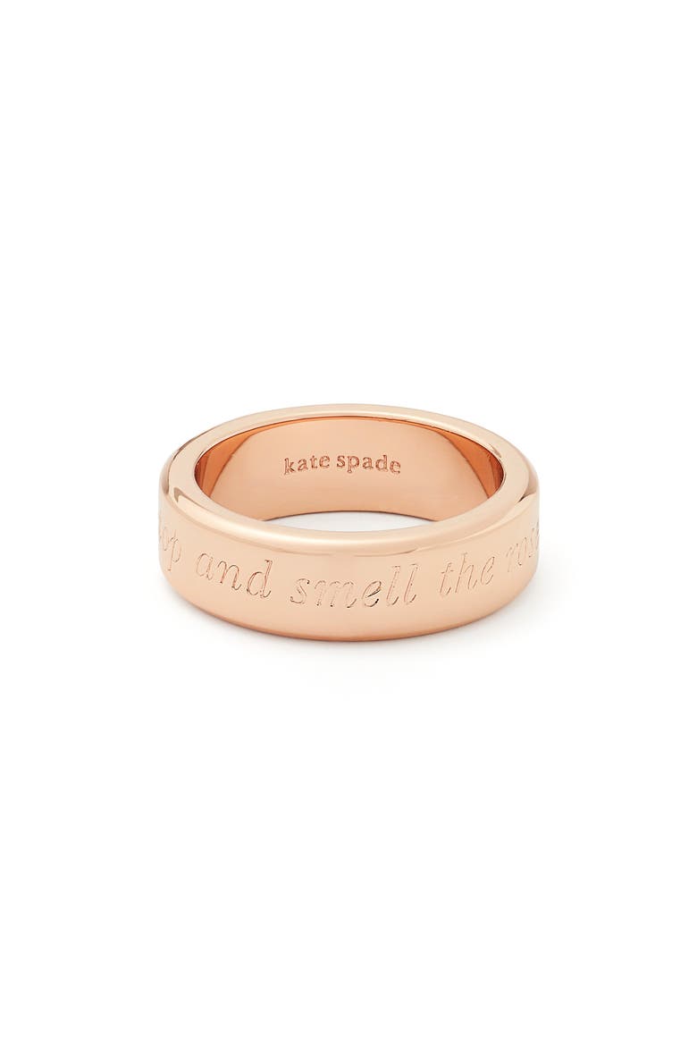 stop and smell the roses band ring, Main, color, ROSE GOLD