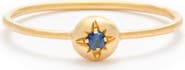 Eloise Jewelry Moon Ring with Natural Gemstones. Handmade in Italy