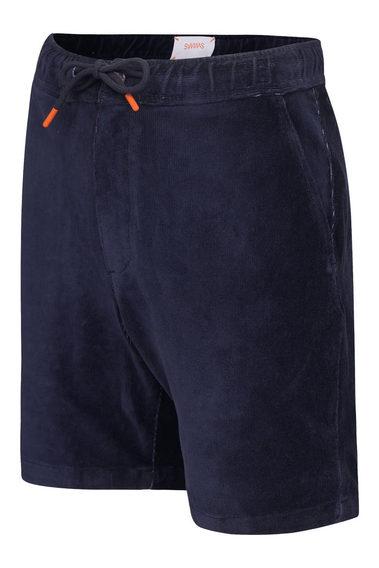 Breeze Velour Shorts, Main, color, NAVY