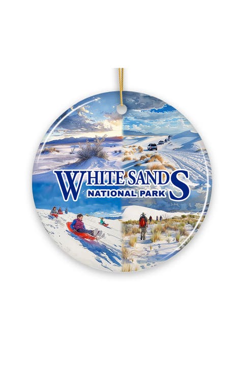 White Sands National Park Dune Sledding Ornament