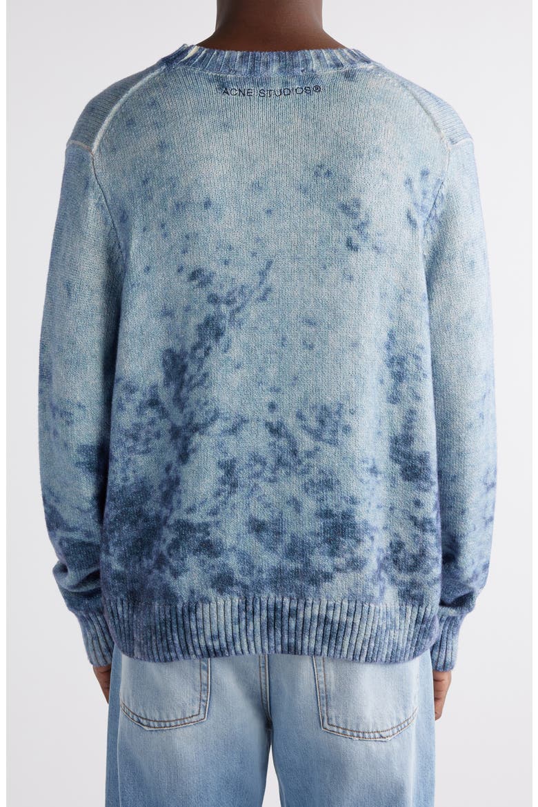 Acid Wash Cotton Sweater, Alternate, color, NAVY/ PALE BLUE
