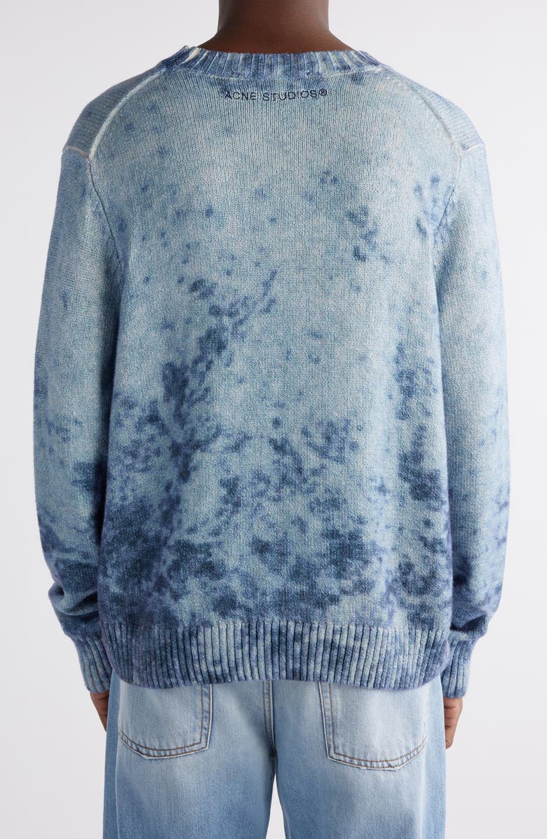 Acne Studios Acid Wash Cotton Sweater, Alternate, color,