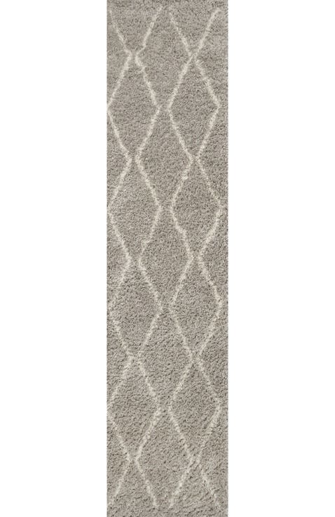 Catala Moroccan Diamond Shag Area Rug