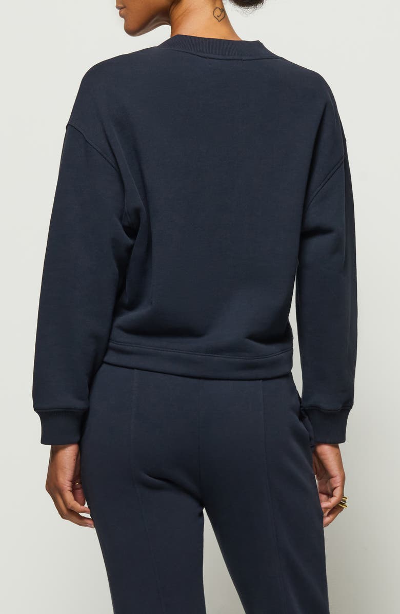 Nation LTD Jessi Split Neck Sweatshirt, Alternate, color, Night Sky