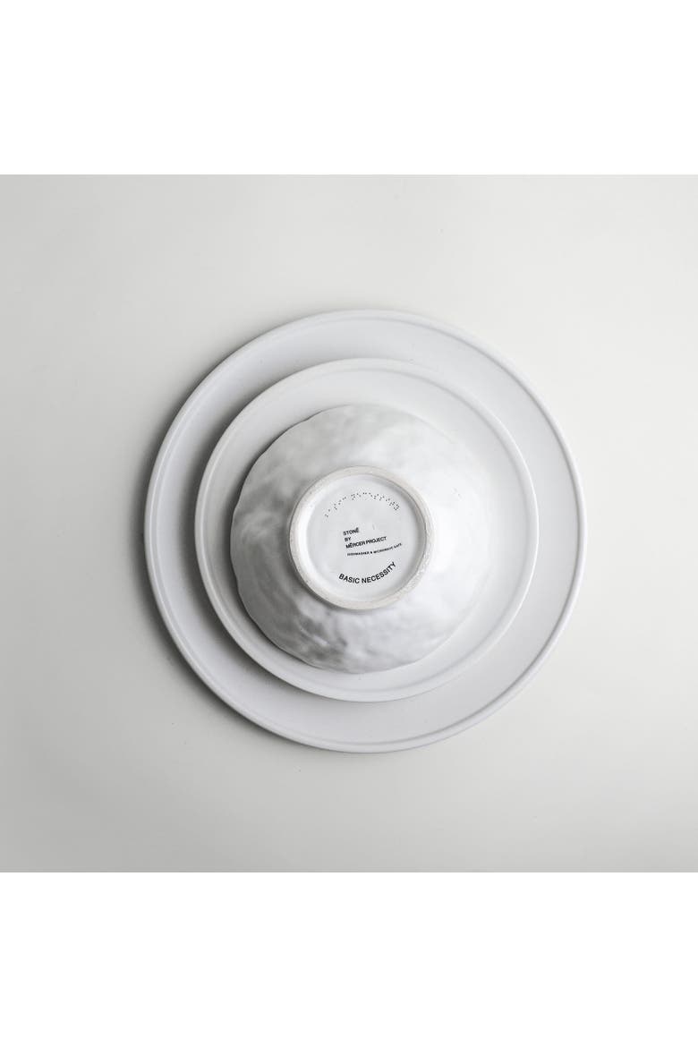 NENDO Stoneware 16-Piece Dinnerware Set, Alternate, color, White