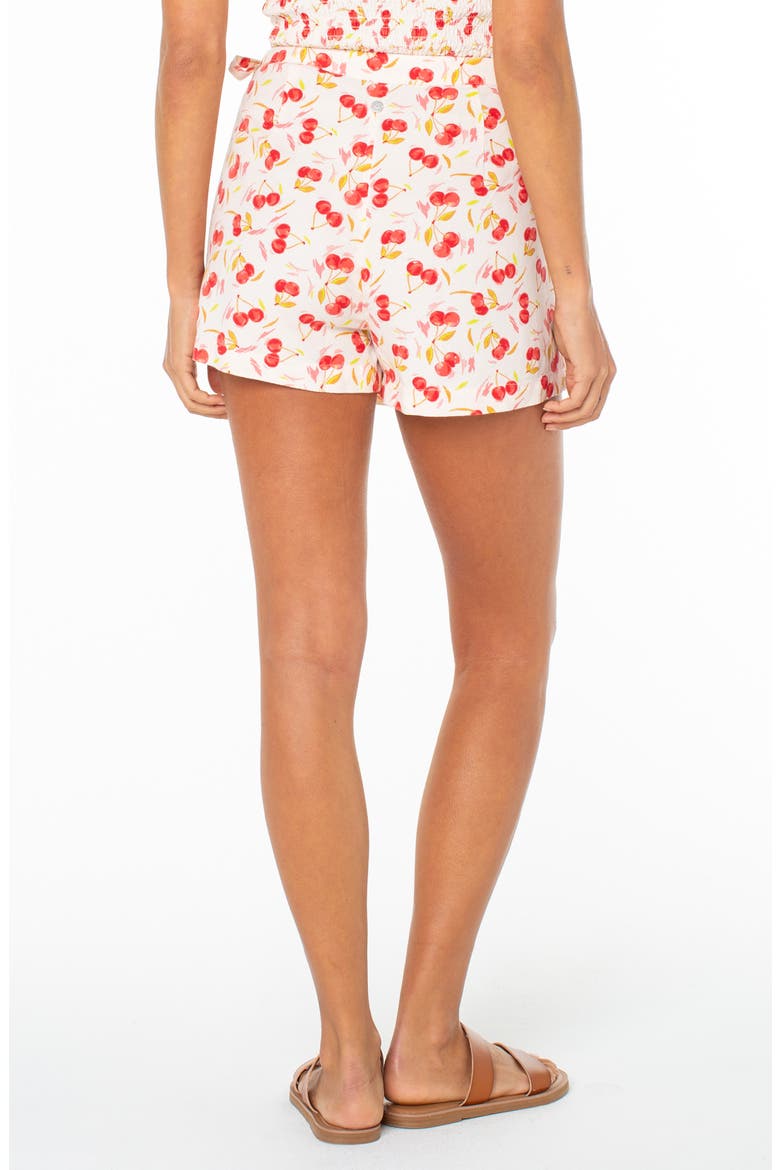 Zola Print Wrap Skort, Alternate, color, HIBISCUS