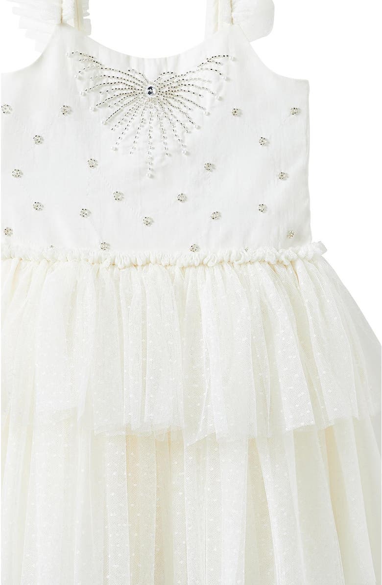 Cotton On Kids Kid's Isabella Dress Up Dress, Alternate, color, Dark Vanilla Shimmer Sparkle
