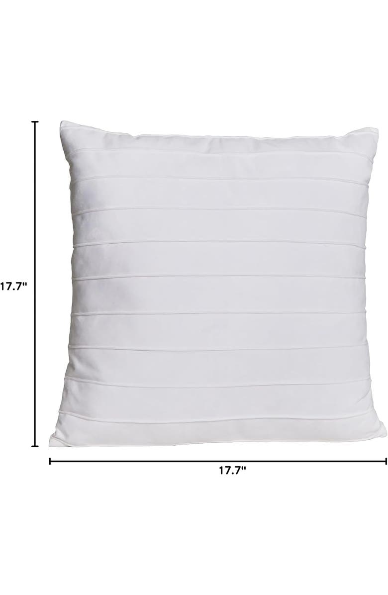 PARKLAND COLLECTION Velvet Throw Pillow, Alternate, color, White