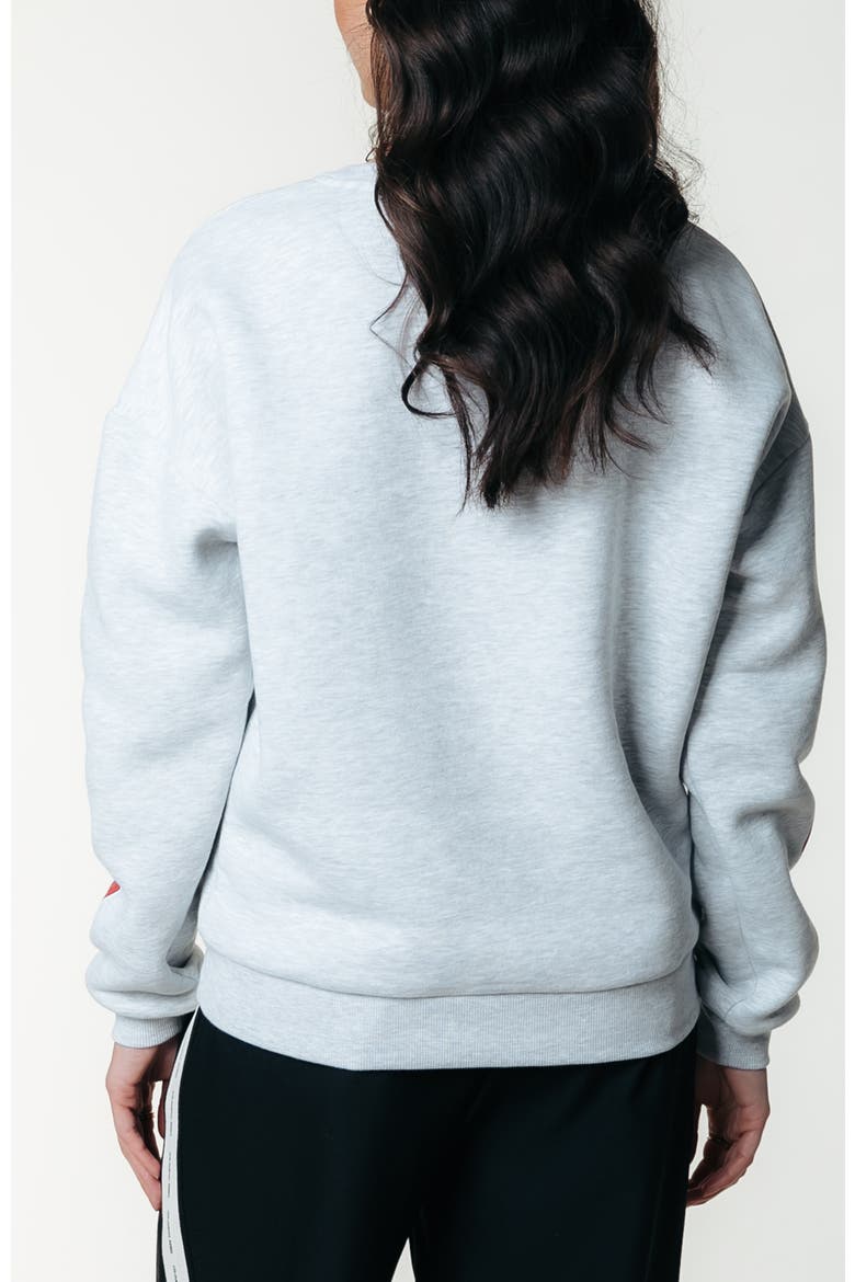 Rebel 33 Dropped Shoulder Sweat, Alternate, color, Light grey melange
