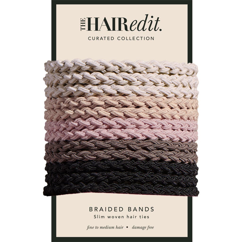 The Hair Edit 5-pack Braided Hair Ties In Multi