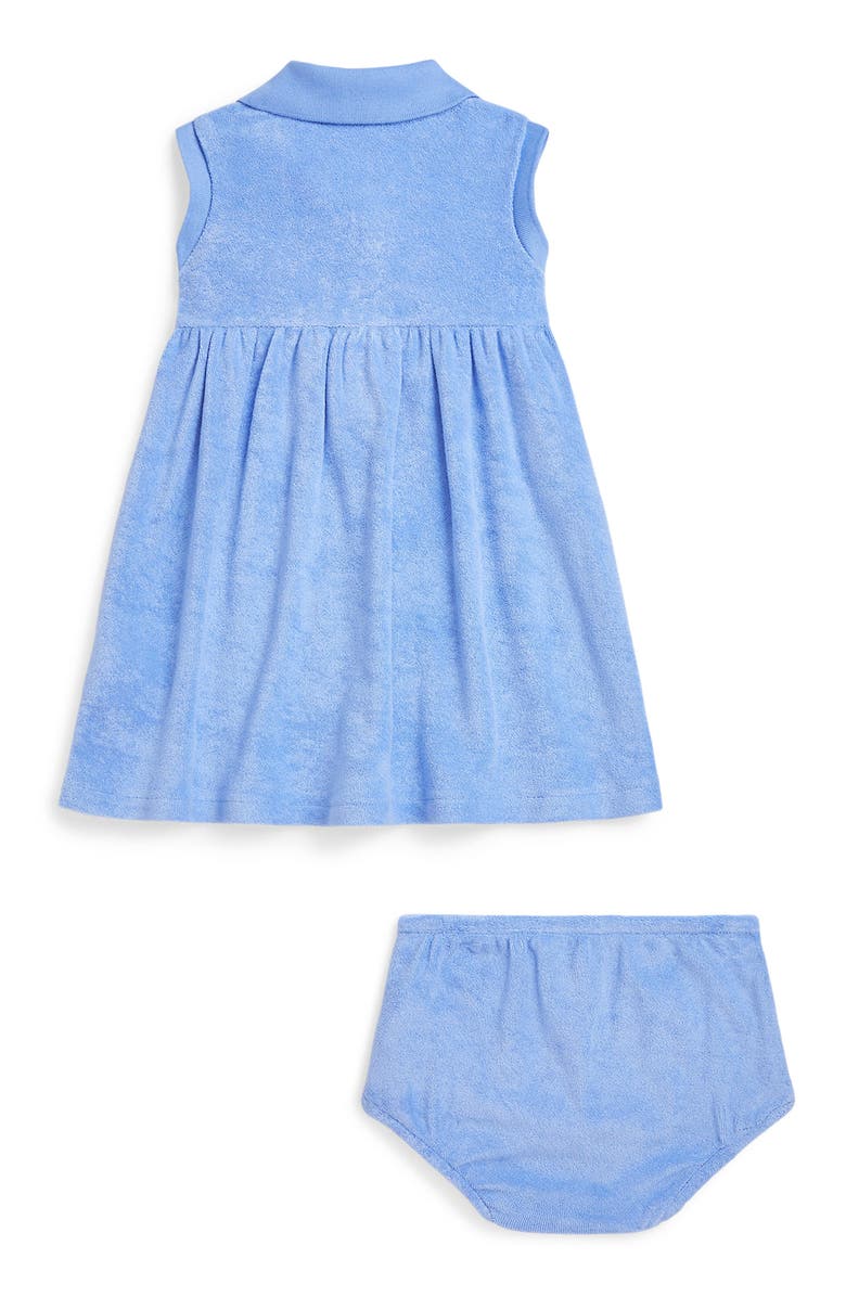 Ralph Lauren Terry Cloth Sleeveless Polo Dress & Bloomers, Alternate, color,
