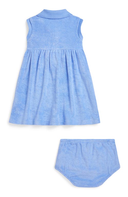 Polo Ralph Lauren Ralph Lauren Terry Cloth Sleeveless Polo Dress & Bloomers In Harbor Island Blue