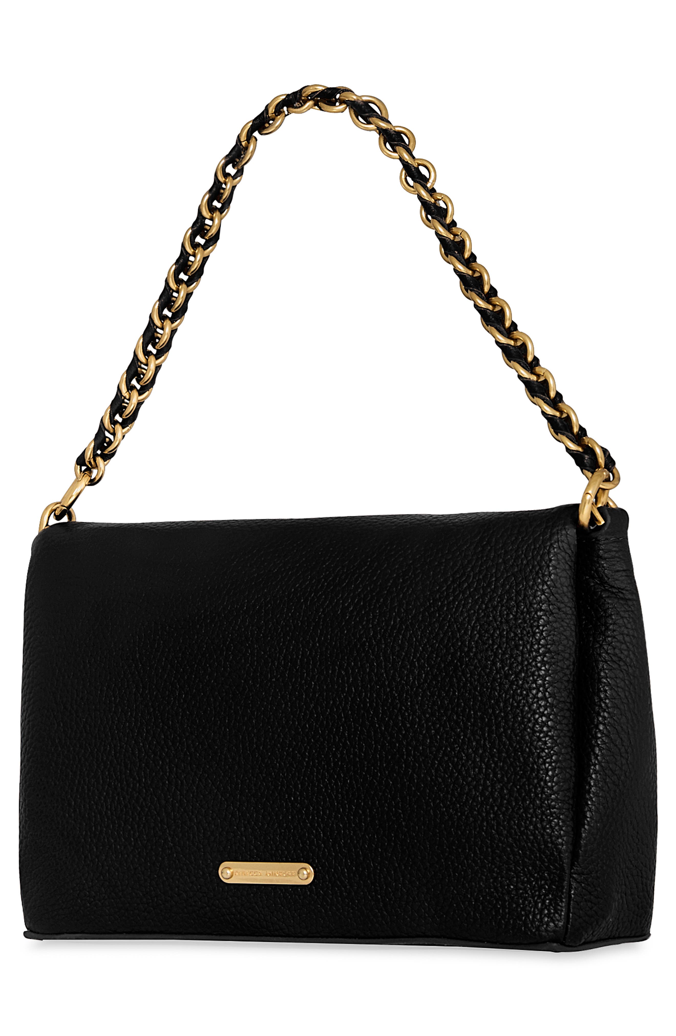 Rebecca Minkoff Foldover Leather Crossbody Bag, Alternate, color, 