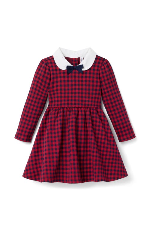 Janie And Jack Gingham Jacquard Dress In Multi
