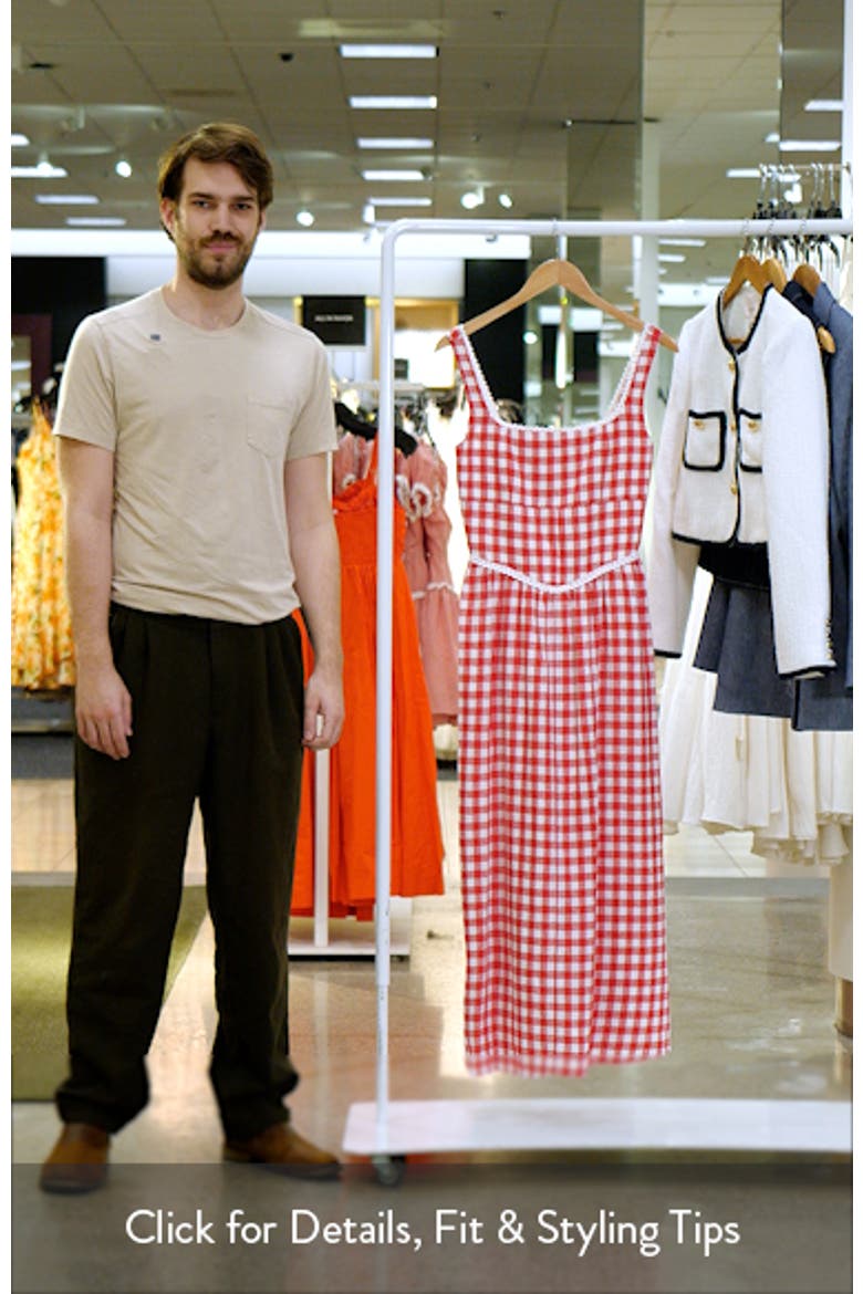 x Styled by COCO! Gracie Gingham Linen Blend Midi Dress video