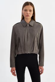 LAMARQUE Robbie | Suede Bomber Jacket