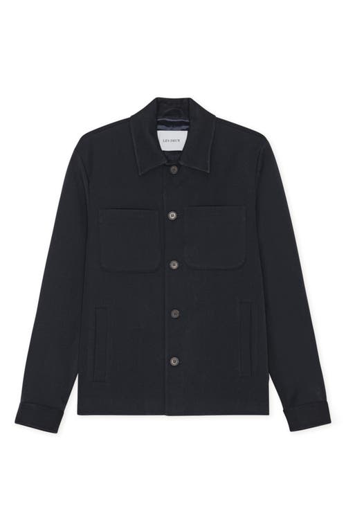Les Deux Marseille Hybrid Shirt Jacket In Blue