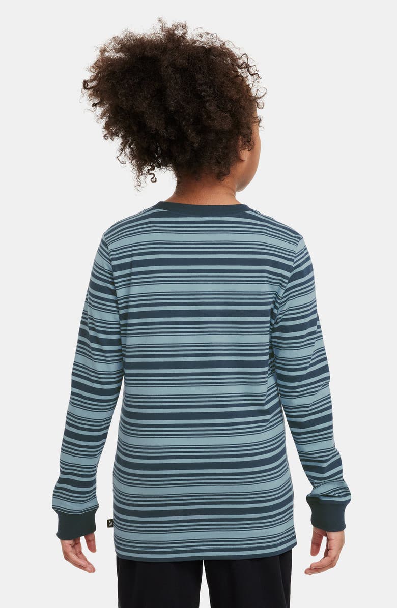 Nike Kids' SB Stripe Long Sleeve Cotton T-Shirt, Alternate, color, 