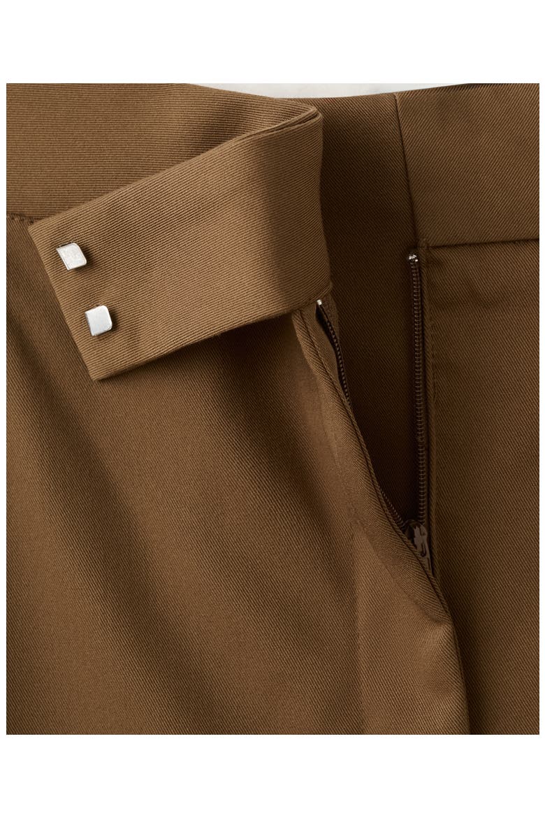 Pleated Wide Leg Pants, Alternate, color, MEDIUM BROWN