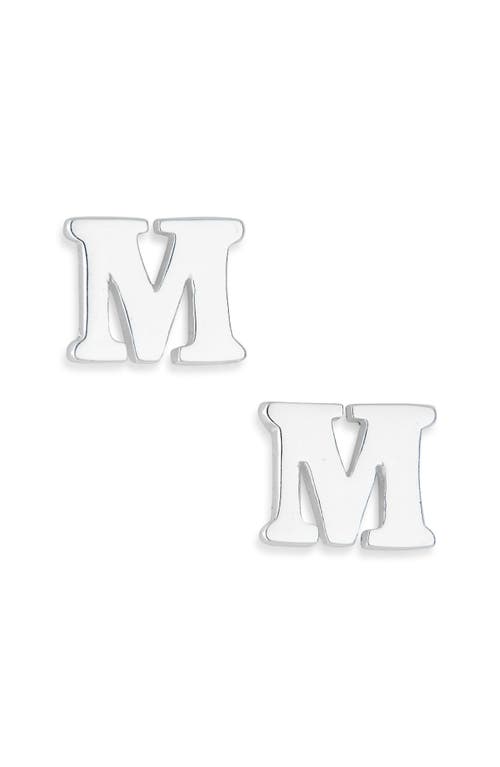 Marlyn Schiff Block Letter Initial Stud Earrings