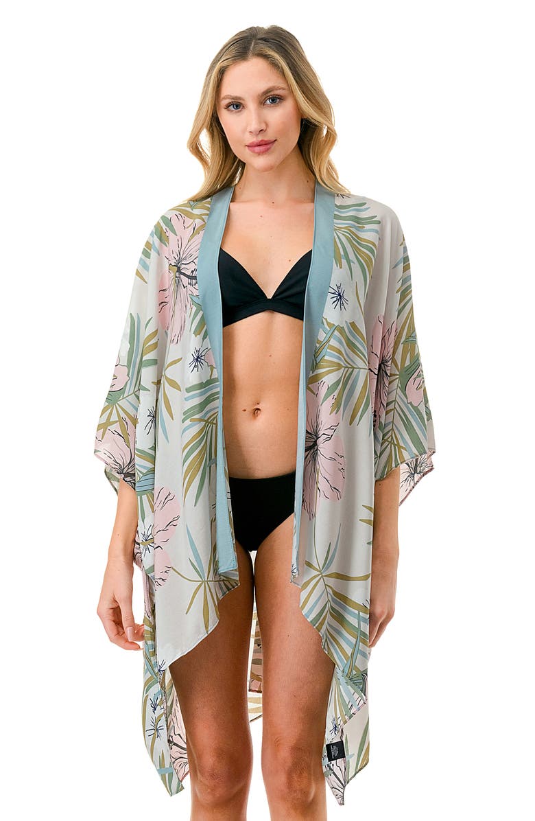 MARCUS ADLER Floral Duster, Alternate, color, Ivory