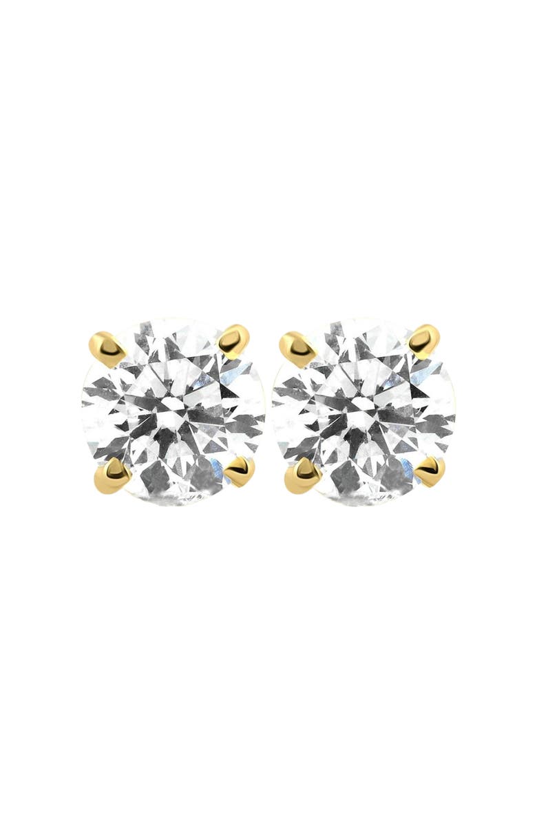 Bliss Diamond 1/3 - 2 Ct TDW Diamond Screw Back Studs in 14k Gold Women's Earrings Lab Grown, Main, color, Yellow Gold - 1Ct