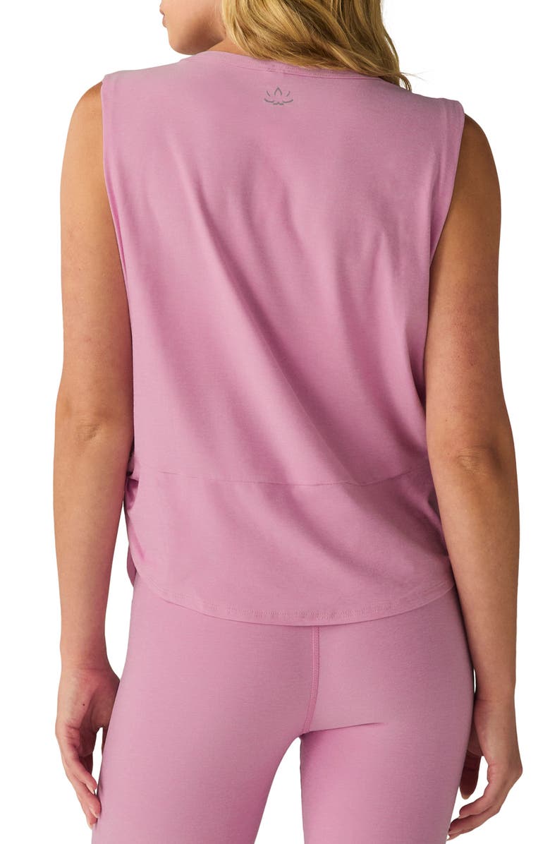 Beyond Yoga Featherweight Side Twist Tank, Alternate, color, Pink Haze Heather