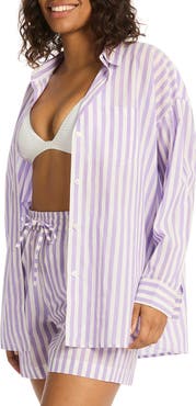 Sea Level Sails Beach Stripe Cover-Up Tunic