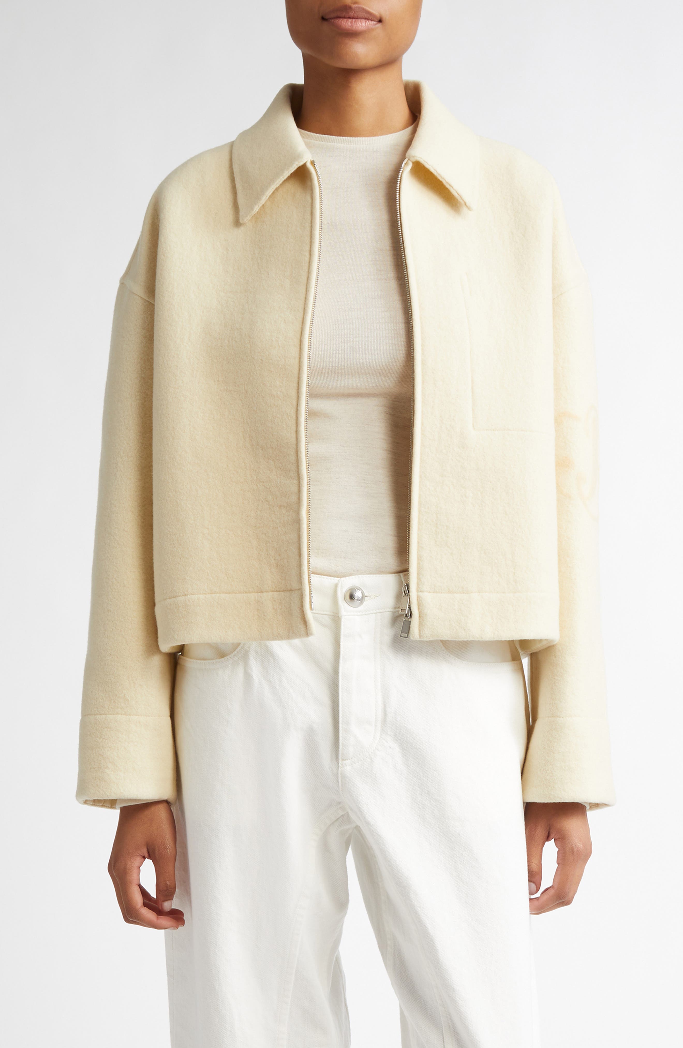 Boxy Virgin Wool Jacket (Women) | Nordstrom