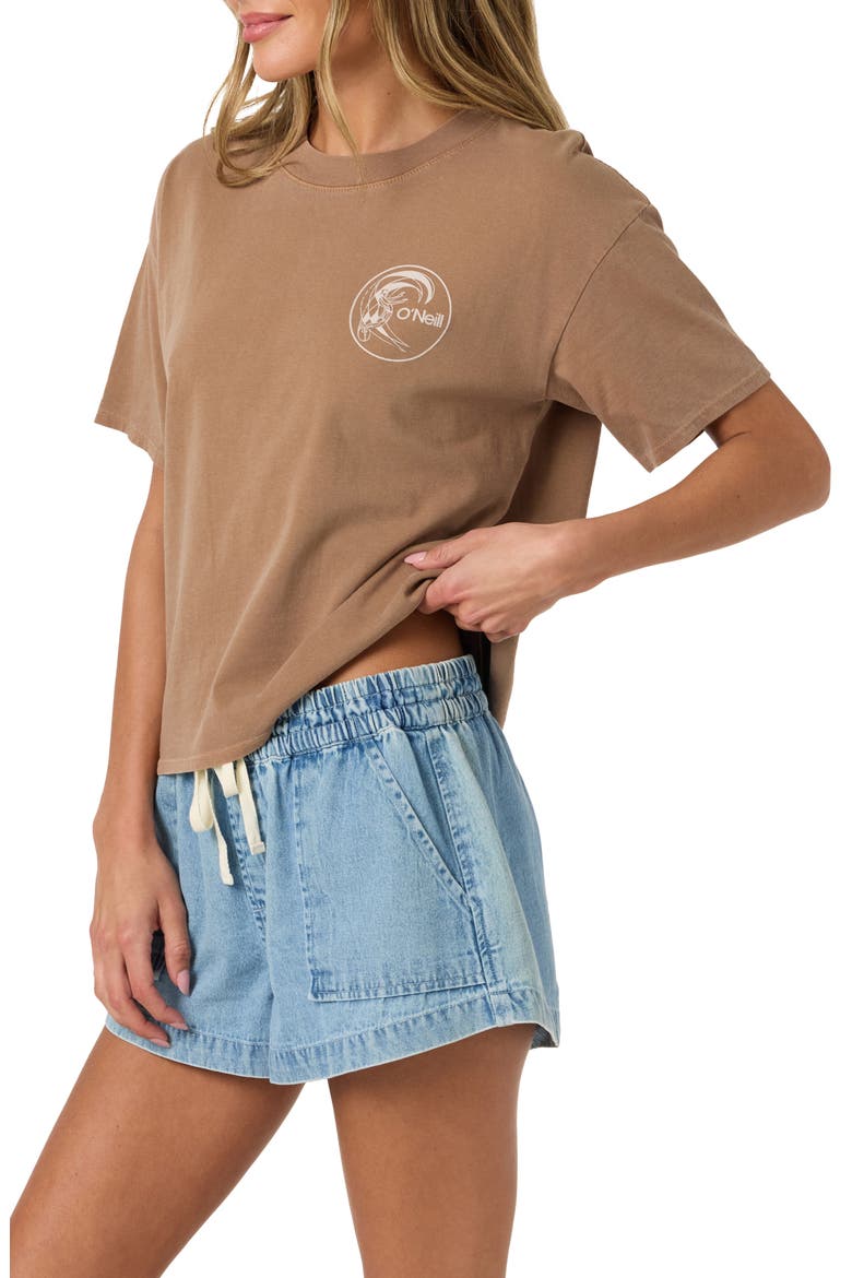 OG Salty Circle Surfer Graphic T-Shirt, Alternate, color, CAROB BROWN
