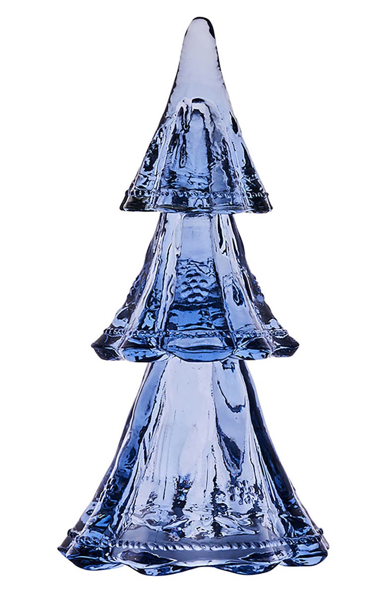 Juliska Berry & Thread Set of 3 Glass Decorative Trees, Alternate, color, Blue