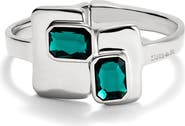 UNODE50 Green Crystal Bar Bangle
