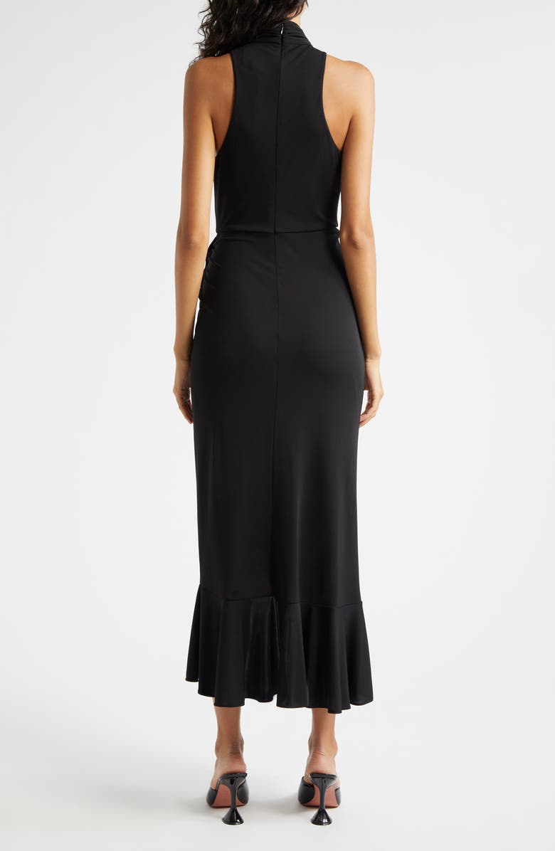 Cinq à Sept Antonia Mock Neck Sleeveless Midi Dress, Alternate, color, Black