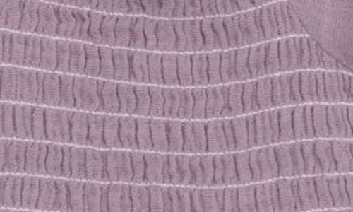 Angel Dear Dusty Blue Mesh Skirted Bodysuit In Purple