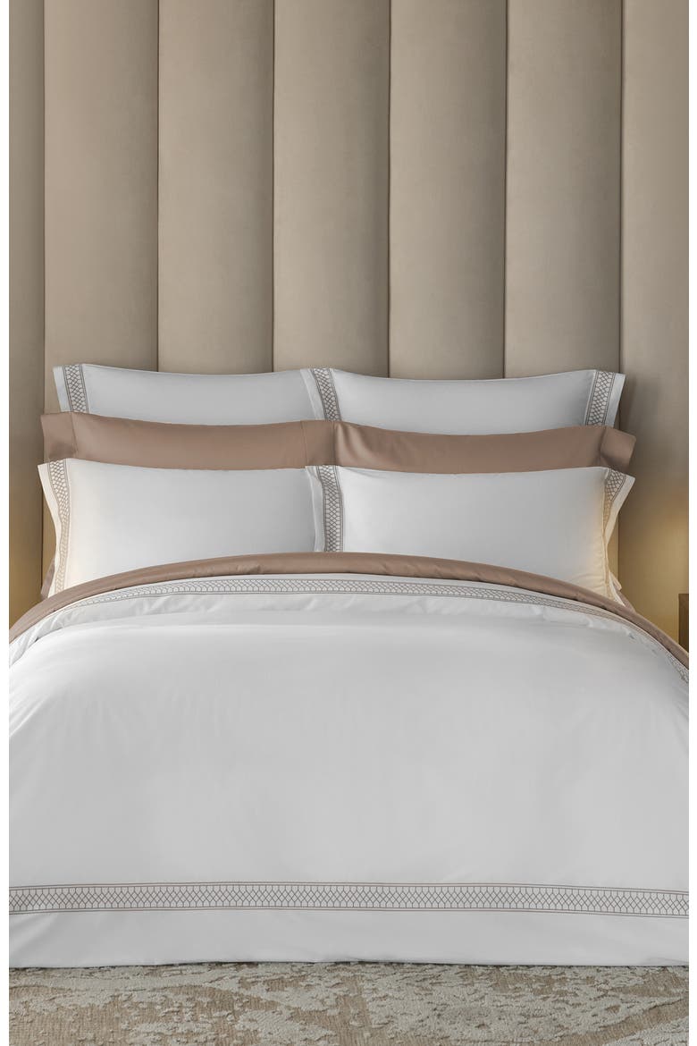 Persephone duvet cover, Alternate, color, White