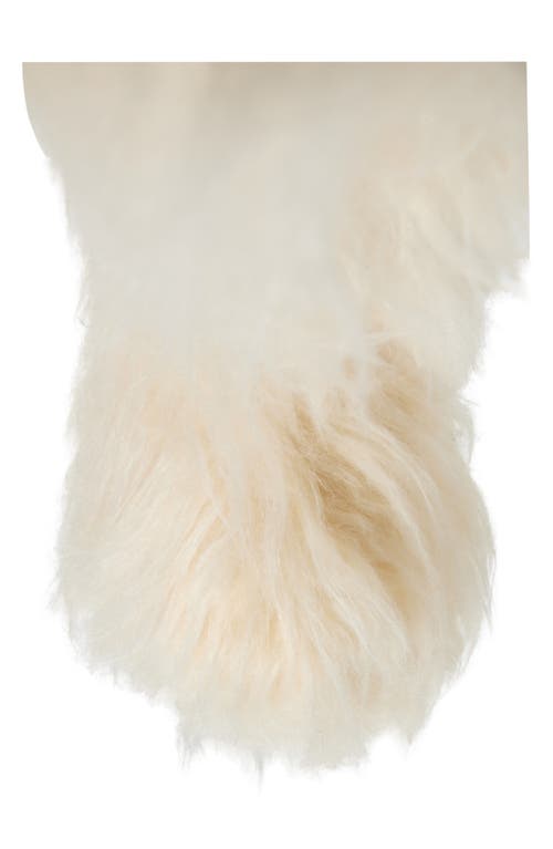 Acne Studios Furry Clog Boot In Off White Aeg