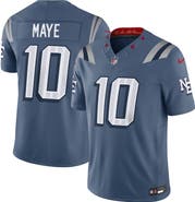 Nike Men's Nike Drake Maye Storm Blue New England Patriots 2025 Rivalries Collection Limited Jersey