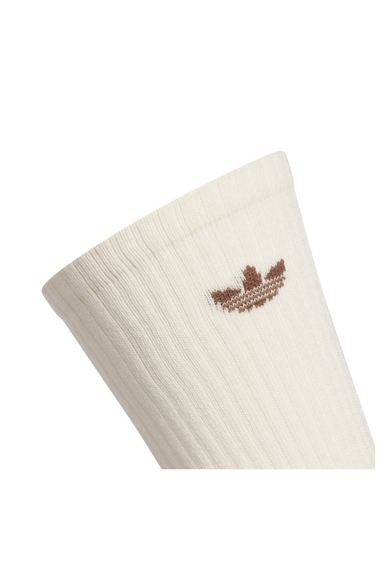 Assorted 6-Pack Trefoil 2.0 Crew Socks, Alternate, color, BEIGE/ WHITE/ EARTH BROWN