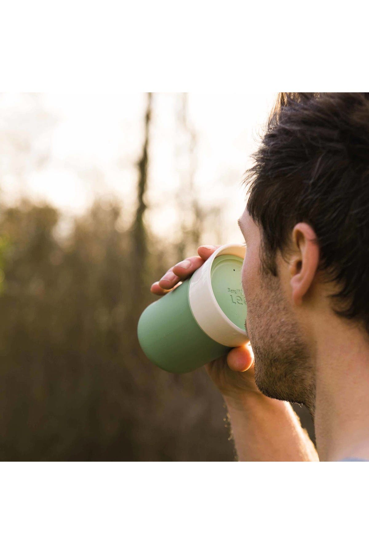 Leo Green Porcelain Travel Mug, Set of 2 - Thumbnail 4