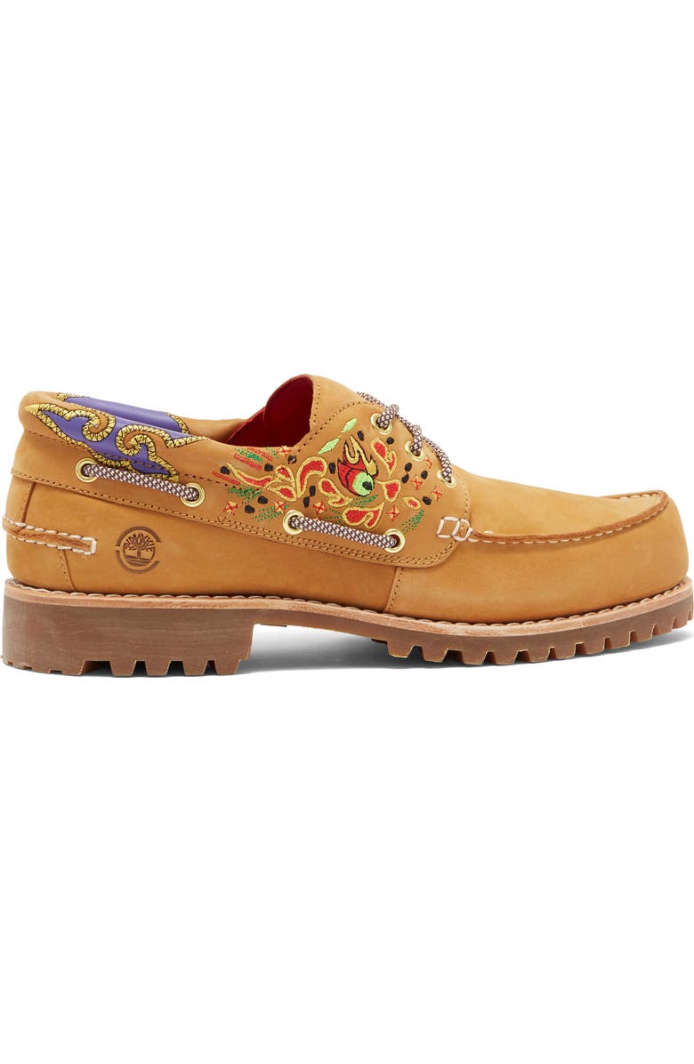 Timberland x CLOT Embroidered Lug Sole Boat Shoe, Alternate, color,