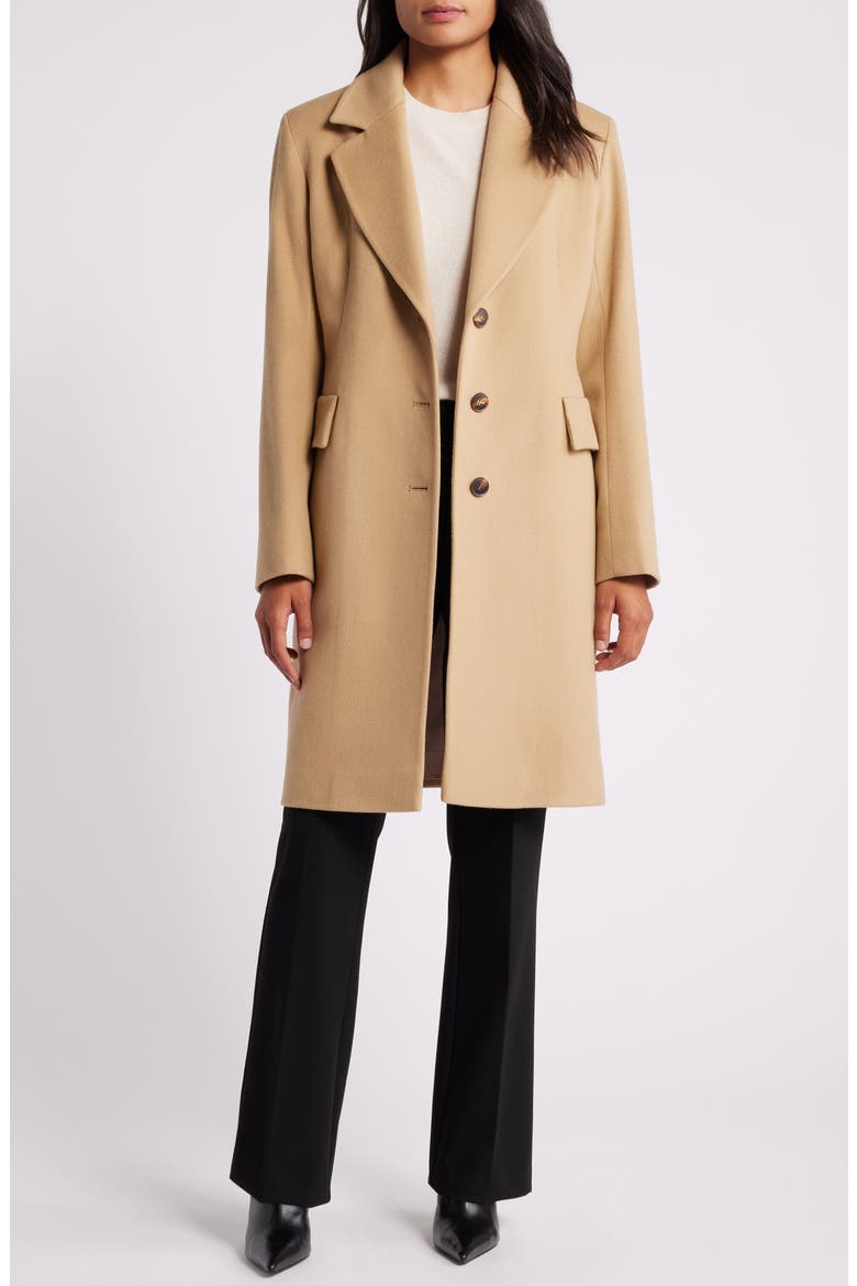 Charlie Wool Coat (Nordstrom Exclusive), Alternate, color, CAMEL