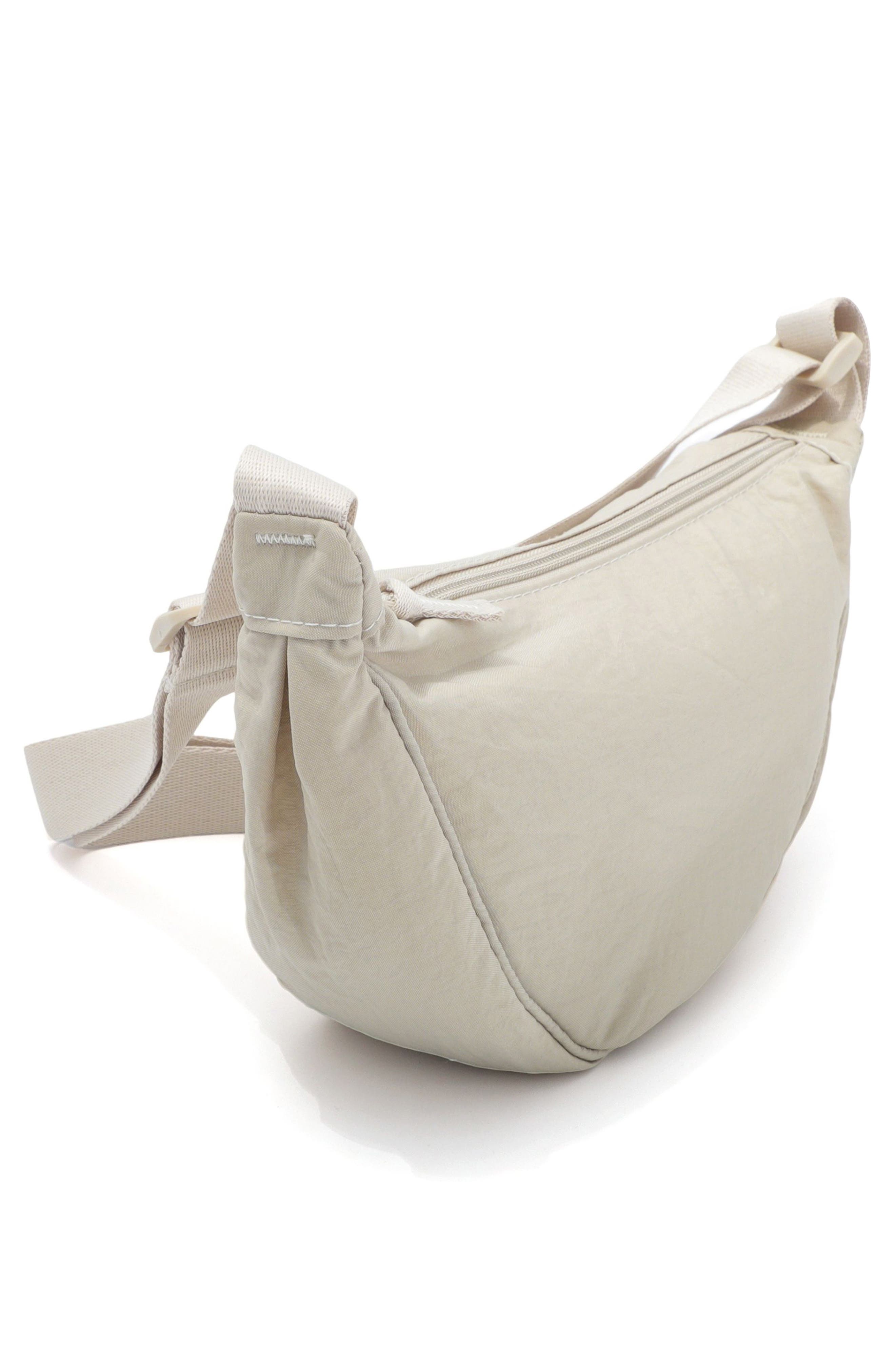 Adornia Cream Sporty Adjustable Moon Bag, Alternate, color, Cream