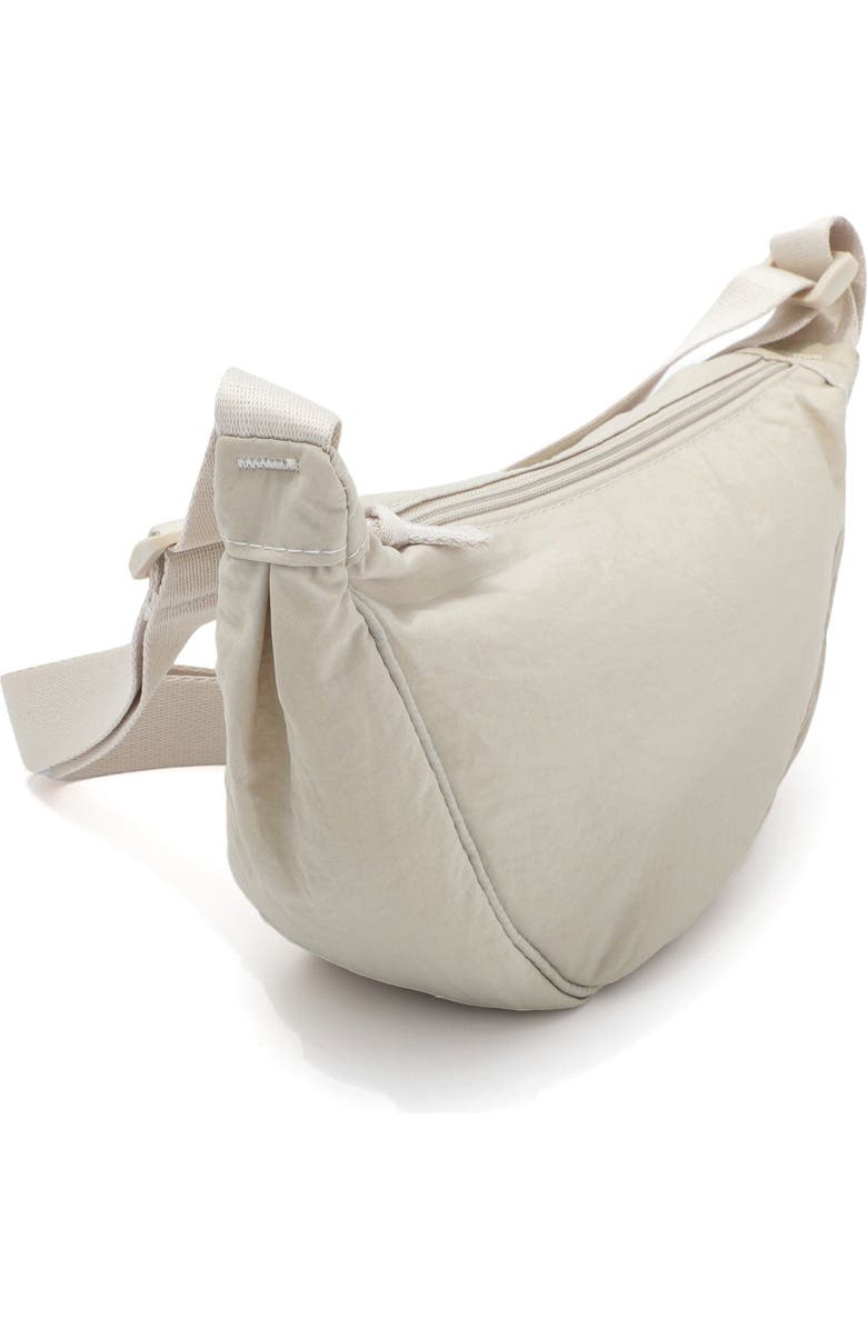 Adornia Cream Sporty Adjustable Moon Bag, Alternate, color, Cream