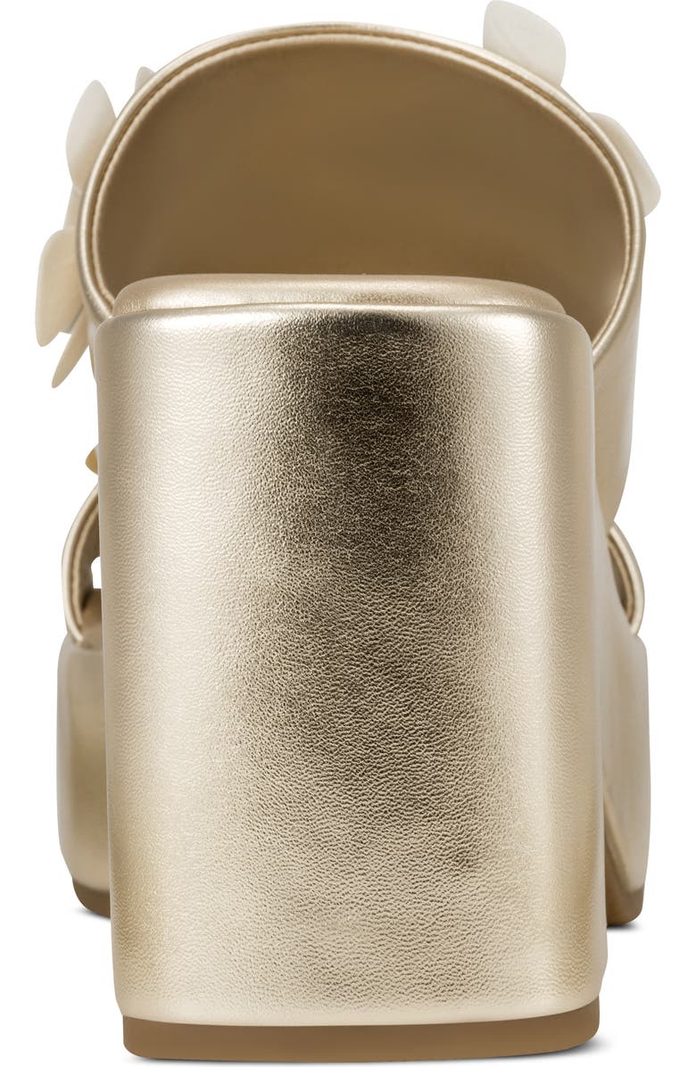 KARL LAGERFELD PARIS Marcelline Platform Slide Sandal, Alternate, color, White Gold