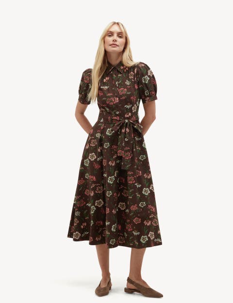 Hester Floral Embroidered Shirt Dress
